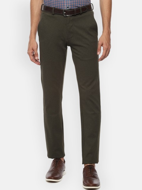 

Van Heusen Sport Men Olive Green Slim Fit Trousers