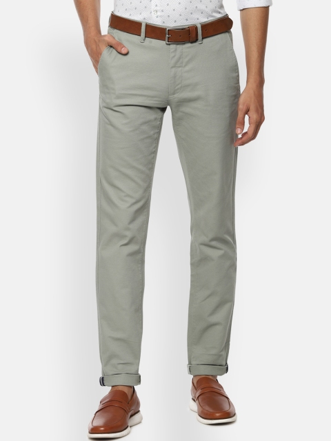 

Van Heusen Sport Men Grey Textured Slim Fit Trousers