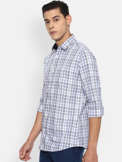 

Van Heusen Sport Men Blue Slim Fit Opaque Checked Casual Shirt