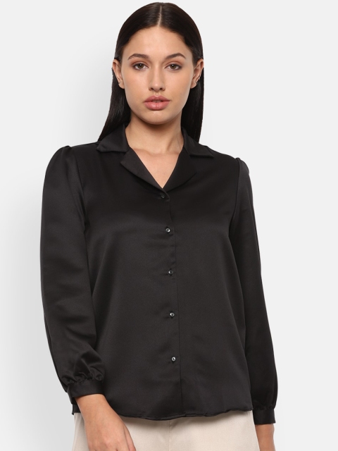 

Van Heusen Woman Women Black Opaque Casual Shirt