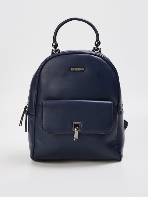 

CODE by Lifestyle Navy Blue Structured Handheld Bag