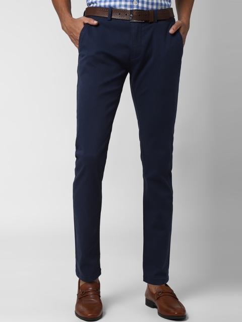 

Peter England Casuals Men Navy Blue Skinny Fit Trousers