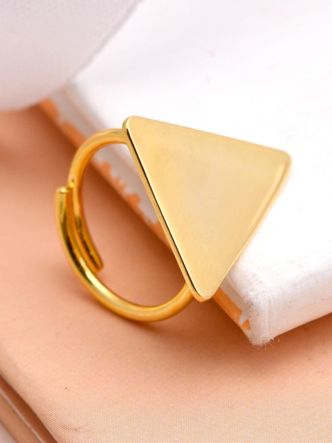 

Tistabene 18 K Gold-Plated Triangular Finger Ring