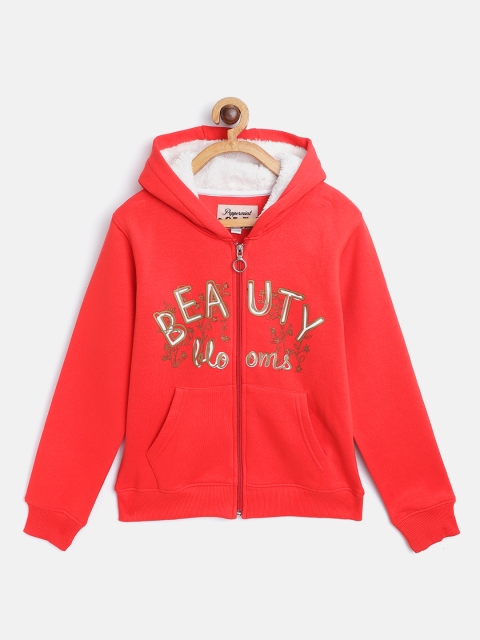 

Peppermint Girls Red Typography Print Hooded Sweatshirt