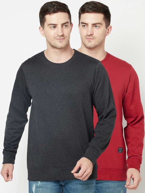 

ELEGANCE Men Multicoloured Colourblocked Sweatshirt, Multi