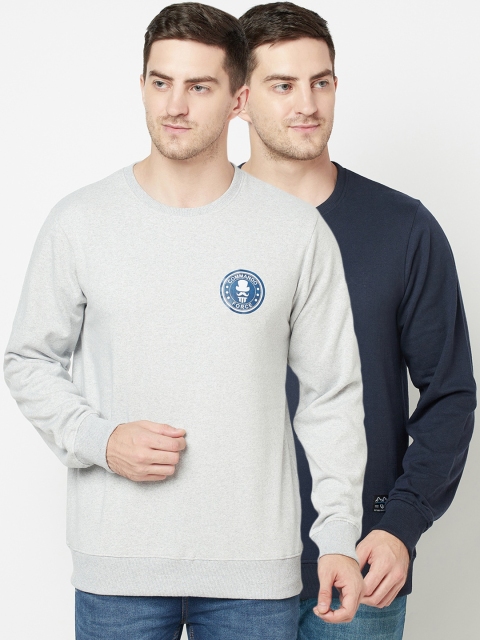 

ELEGANCE Men Pack of 2 Sweatshirts, Grey