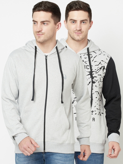 

ELEGANCE Men Multicoloured Printed Hooded Sweatshirt, Multi