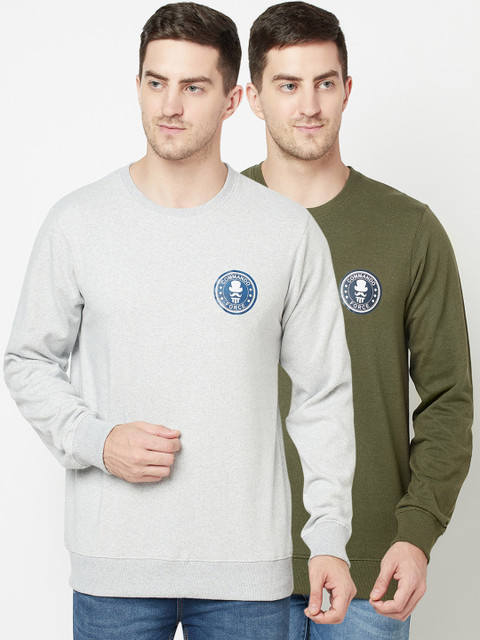 

ELEGANCE Men Pack of 2 Sweatshirts, Grey