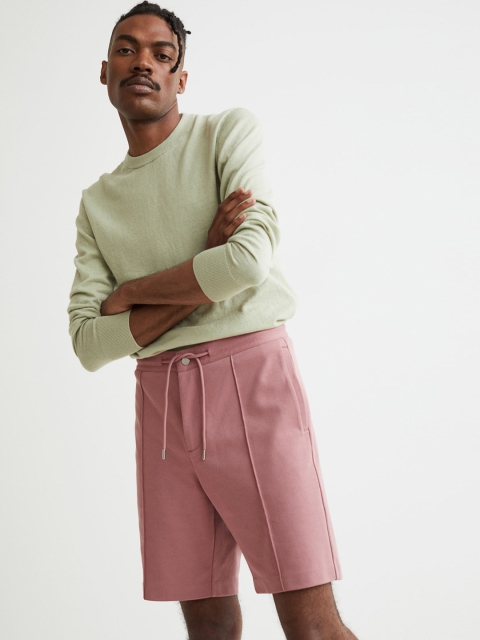 

H&M Men Pink Slim Fit Jersey Shorts