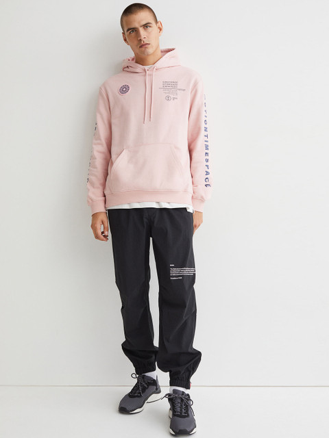 

H&M Men Black Relaxed Fit Nylon Joggers