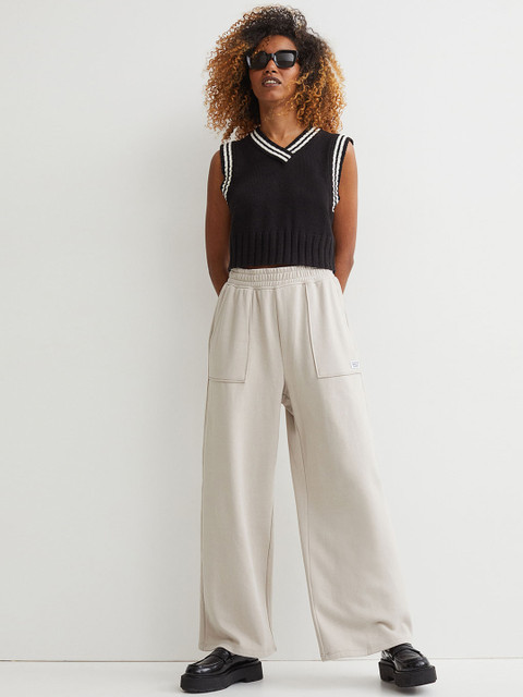 

H&M Women Grey Wide Joggers