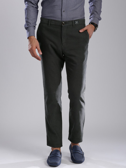 

Tommy Hilfiger Men Charcoal Grey Chinos