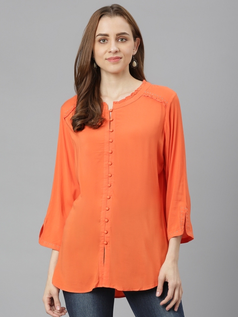 

Lakshita Women Orange Solid Kurti