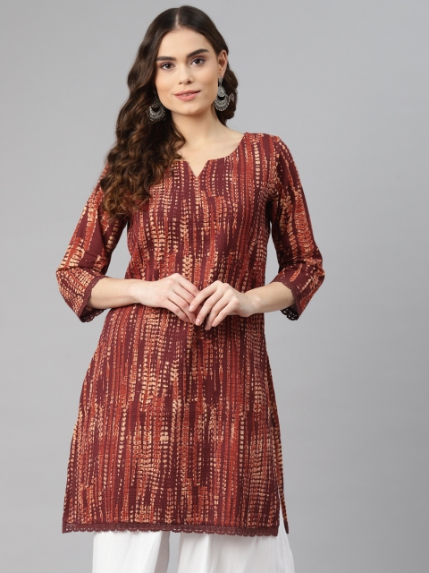 

Lakshita Maroon Printed Kurti