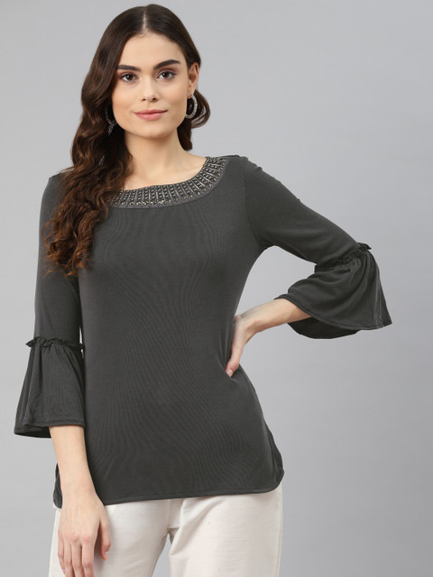 

Lakshita Black Regular Top