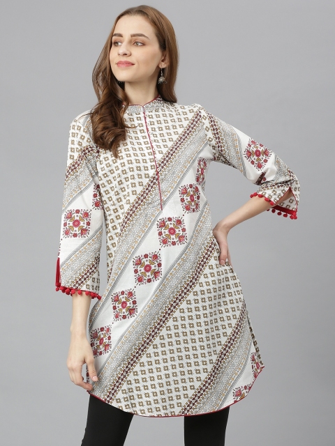 

Lakshita Women Yellow Pure Cotton Printed Kurti
