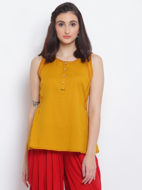 

Lakshita Yellow Ethnic Top