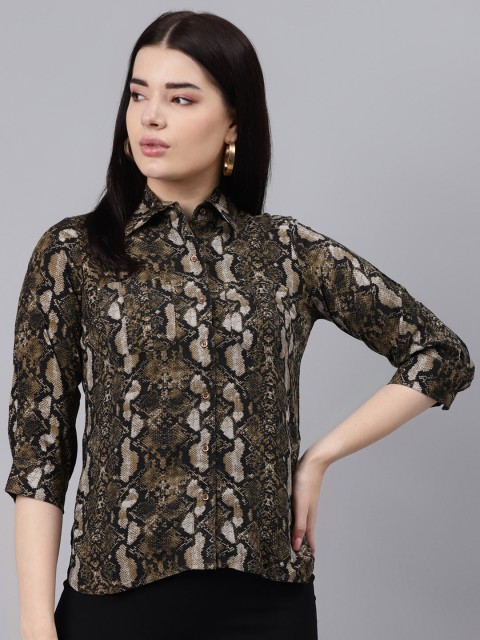 

Lakshita Women Multicoloured Animal Printed Casual Shirt, Multi