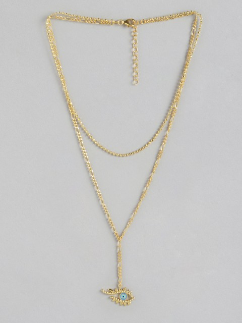 

Carlton London Gold-Toned Brass Gold-Plated Layered Necklace
