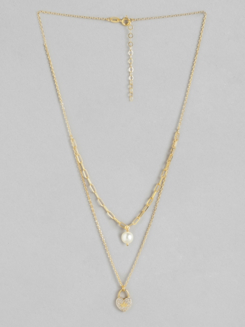 

Carlton London Gold-Toned Brass Gold-Plated Handcrafted Necklace