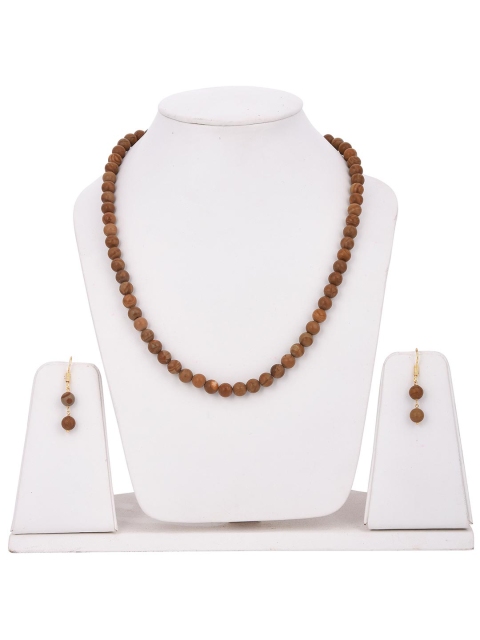 

Tistabene Brown Beaded Necklace Set