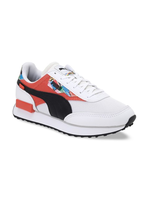

Puma Unisex Kids White Printed Sneakers