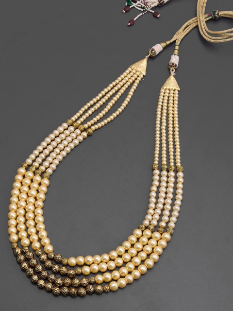 

Tistabene Women Gold-Toned Layered Antique Beaded Necklace