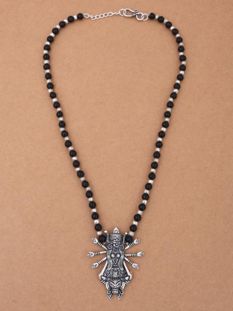 

Tistabene Silver-Plated & Black Necklace