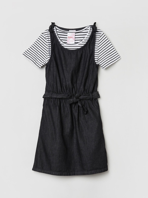 

max Black Pinafore Dress