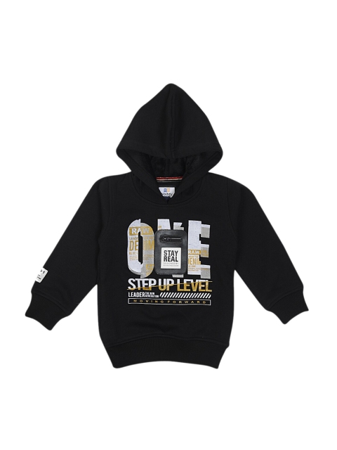 

Noddy Boys Black Printed Hooded Sweatshirt