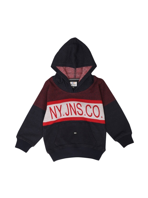 

Noddy Boys Black & Red Printed Hooded Sweatshirt