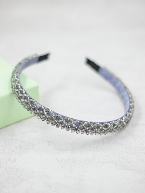 

Bellofox Women Silver-Toned & Blue Embellished Hairband