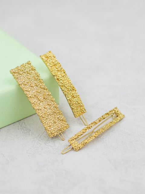 

Bellofox Women Set of 3 Gold Hair Pins