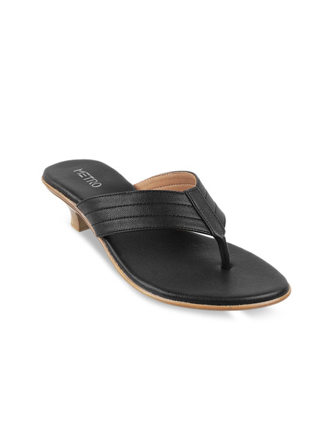 

Metro Black Kitten Heel Sandals