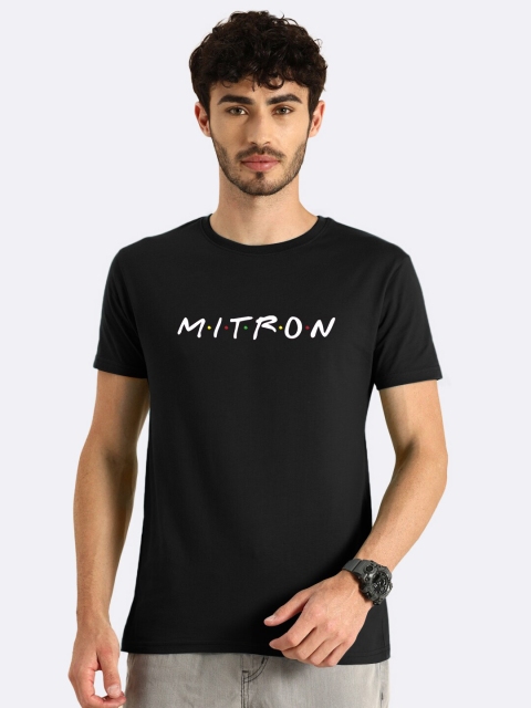 

Bewakoof Men Black Typography Printed T-Shirt
