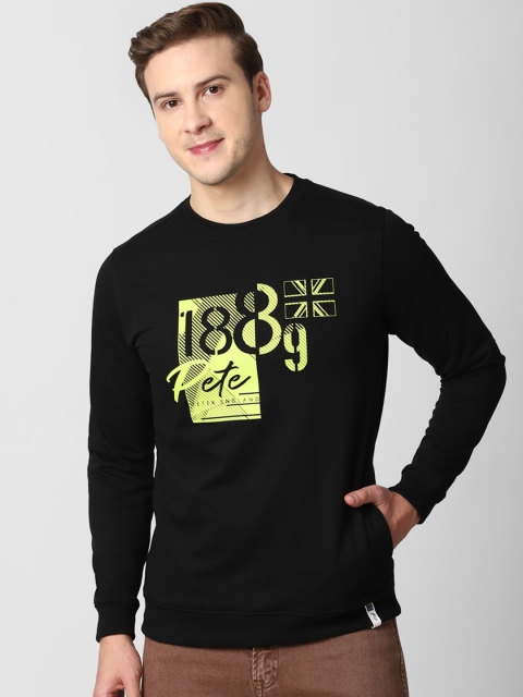 

Peter England Casuals Men Black Printed Sweatshirt