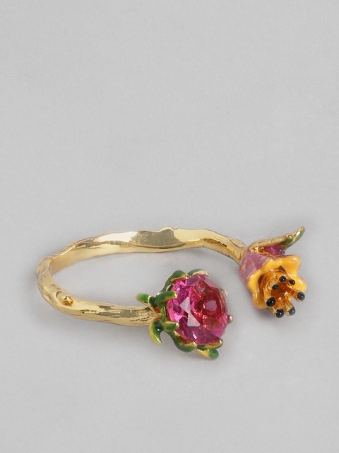 

BrashBug Multicoloured Floral Finger Ring, Multi