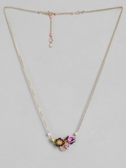 

BrashBug Multicoloured Copper Gold-Plated Necklace, Multi