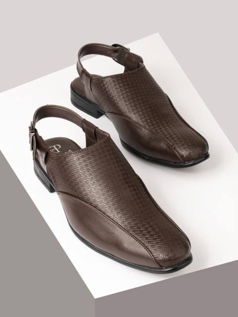 

El Paso Men Brown Ethnic Comfort Sandals