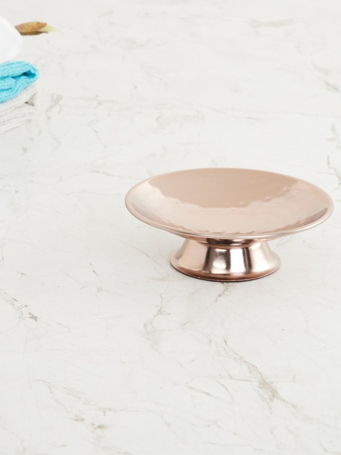 

Home Centre Gold-Toned Freestanding Metal Soap Holder