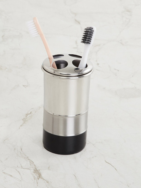 

Home Centre Grey Radance Multicolour Stainless Steel Toothbrush Holder, Multi