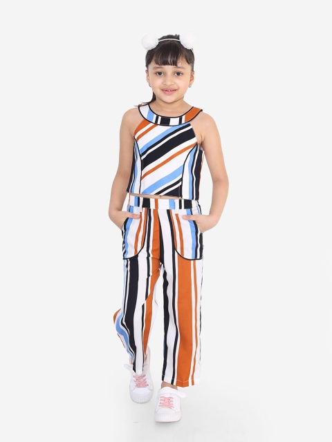 

naughty ninos Girls Multicoloured Striped Two-Piece, Multi