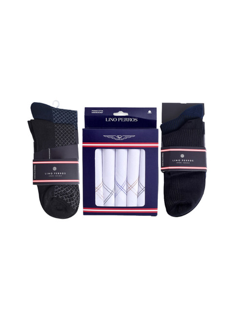 

Lino Perros Men Cotton Accessories Gift Set, Multi