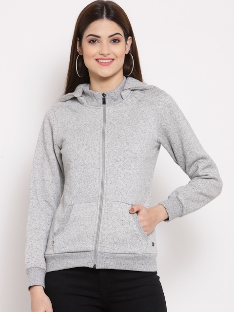 

Juelle Women Grey Hooded Sweatshirt