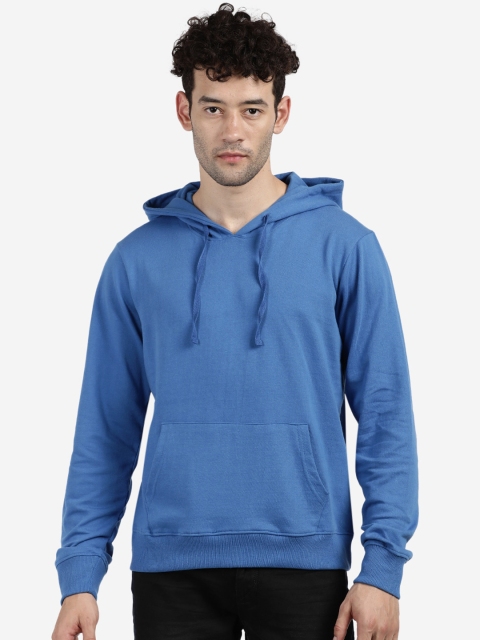 

MASH UNLIMITED Men Blue Hooded Sweatshirt