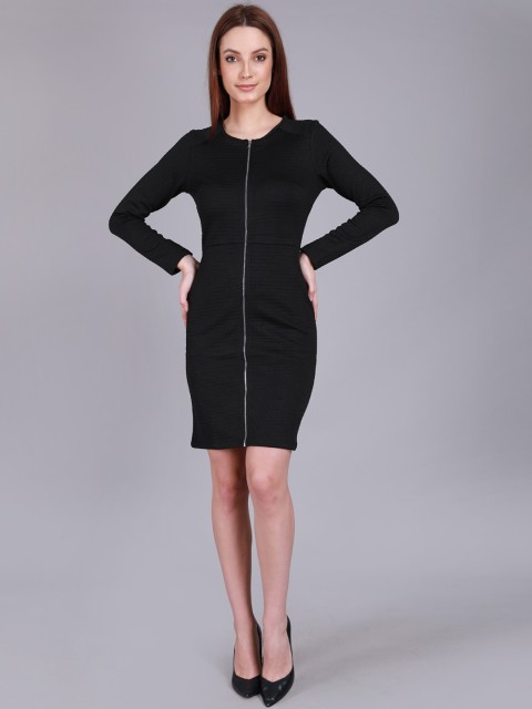 

Madame Women Black Sheath Dress