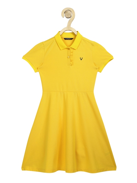 

Allen Solly Junior Yellow Dress