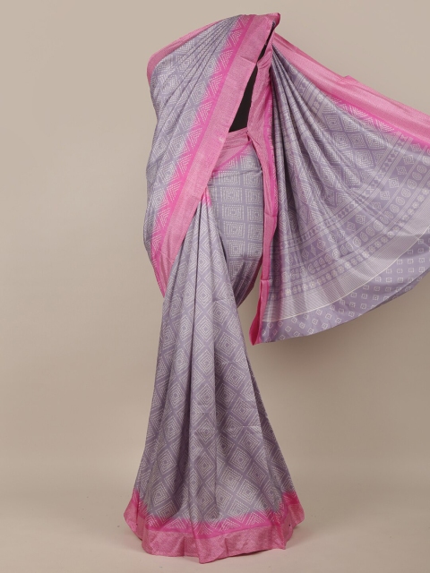 

Pothys Lavender & Pink Ethnic Motifs Saree