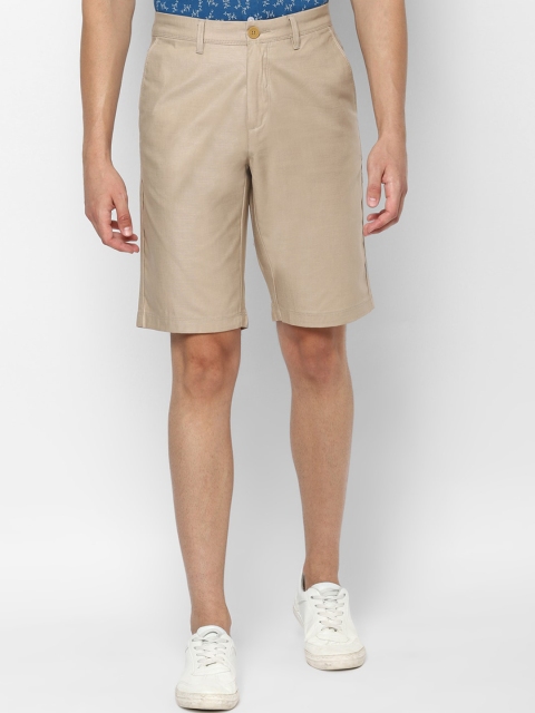 

Allen Solly Men Khaki Slim Fit Regular Shorts