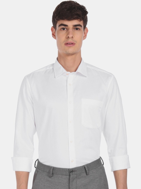 

AD By Arvind Men White Opaque Formal Shirt
